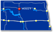 Minot, ND Map